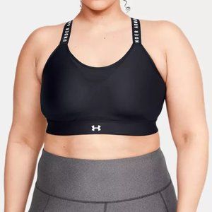 EUC Women's Under Armour UA Infinity High Black Sports Bra 2X